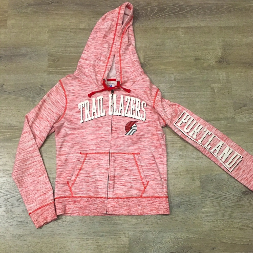 NBA. New Era. Trail Blazers. Hoodie. Zip up. Long sleeve. Med/womens